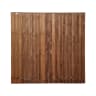 Grange Pressure Treated Standard Featheredge Dark Brown 6ft x 6ft (1.83m x 1.8m)