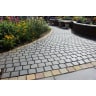 Natural Paving Weathered Cobbles Mixed Pack Ebony 15m²