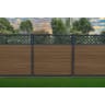 Piranha Composite Fence Diagonal Trellis 1800 x 450 x 20mm