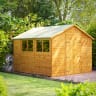 Power Sheds 10 x 10 Power Apex Double Door Garden Shed