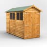 Power Sheds 10 x 4 Power Overlap Apex Double Door Garden Shed