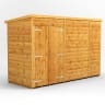 Power Sheds 10 x 4 Power Pent Windowless Double Door Garden Shed