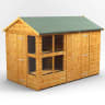 Power Sheds 10 x 6 Power Apex Potting Shed Combi including 6ft Side Store