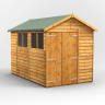 Power Sheds 10 x 6 Power Overlap Apex Double Door Garden Shed