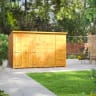 Power Sheds 10 x 8 Power Pent Windowless Double Door Garden Shed