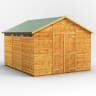 Power Sheds 12 x 10 Power Apex Double Door Security Shed