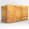 Power Sheds 12 x 4 Power Overlap Pent Windowless Garden Shed