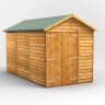 Power Sheds 12 x 6 Power Overlap Apex Windowless Double Door Garden Shed