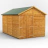 Power Sheds 12 x 8 Power Apex Windowless Double Door Garden Shed