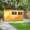 Power Sheds 12 x 8 Power Pent Double Door Garden Shed