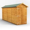 Power Sheds 14 x 4 Power Apex Windowless Double Door Garden Shed