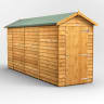 Power Sheds 14 x 4 Power Overlap Apex Windowless Garden Shed