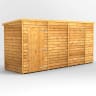 Power Sheds 14 x 4 Power Overlap Pent Windowless Garden Shed