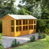 Power Sheds 14 x 6 Power Apex Double Door Potting Shed