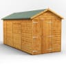 Power Sheds 14 x 6 Power Apex Windowless Double Door Garden Shed