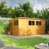 Power Sheds 14 x 8 Power Pent Double Door Garden Shed