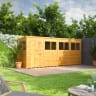 Power Sheds 16 x 4 Power Pent Garden Shed