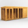 Power Sheds 16 x 4 Power Pent Summerhouse Combi including 4ft Side Store