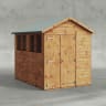 Powersheds 8 x 6 Apex Double Door Garden Shed