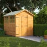 Powersheds 8 x 6 Apex Double Door Garden Shed