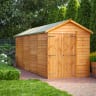Powersheds 8 x 6 Overlap Apex Double Door Garden Shed
