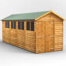 Powersheds 8 x 6 Overlap Apex Double Door Garden Shed