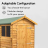 Powersheds 8 x 6 Overlap Apex Windowless Garden Shed