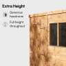 Powersheds 8 x 6 Pent Windowless Garden Shed