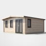 Power Sheds 16 x 16 Power Chalet Log Cabin Doors to the Right 44mm