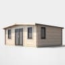 Power Sheds 16 x 18 Power Chalet Log Cabin Doors Central 44mm
