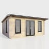 Power Sheds 18 x 12 Power Apex Log Cabin Doors Central 44mm