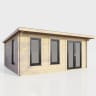 Power Sheds 18 x 12 Power Pent Log Cabin Doors to the Right 44mm
