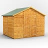 Power Sheds 8 x 10 Power Apex Windowless Double Door Garden Shed