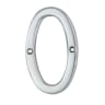 Carlisle Brass Numeral '0' Face Fix Number 76mm Satin Chrome