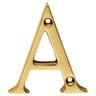 Carlisle Brass Letter Face Fix Letter 'A' 53mm Polished Brass