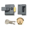 Yale Deadlocking Standard Night Latch 40mm Backset Polished Brass