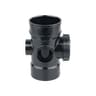 Wavin OsmaSoil D/SW Bossed Access Pipe 110mm Black