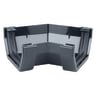 Wavin Osma SquareLine Gutter Angle 45° 100mm Black