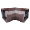 Wavin Osma SquareLine Gutter Angle 45° 100mm Brown