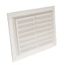 Face Fitting Louvre Ventilator With Flyscreen 273 x 198mm White