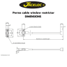 Jackloc Perma Window Restrictor Brown