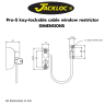 Jackloc Pro 5 Key Locking Window Restrictor White