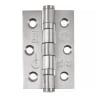 Raptor Grade 7 Stainless Steel Ball Bearing Hinge 76x51mm<BR>Satin Stainless Steel<BR>Pack of 2