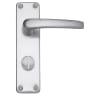 Raptor Aluminium Bathroom / Privacy Handle<BR>Satin Aluminium