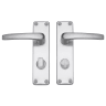 Raptor Aluminium Bathroom / Privacy Handle<BR>Satin Aluminium