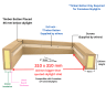 Sterling 300 x 300mm Insulated Upstand for Flat Roof Skylight