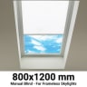 Sterling 800x1200mm Manual Blinds for Flat / Pitched Roof Skylights