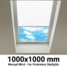 Sterling 1000x1000mm Manual Blinds for Flat / Pitched Roof Skylights