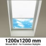 Sterling 1200x1200mm Manual Blinds for Flat / Pitched Roof Skylights