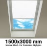 Sterling 1500x3000mm Manual Blinds for Flat / Pitched Roof Skylights
